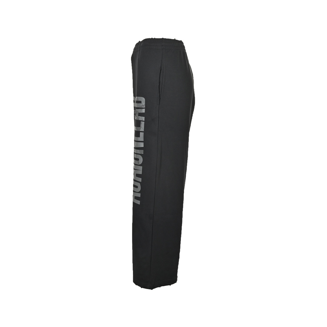 Balenciaga 24Fw reverse lettering distressed trousers