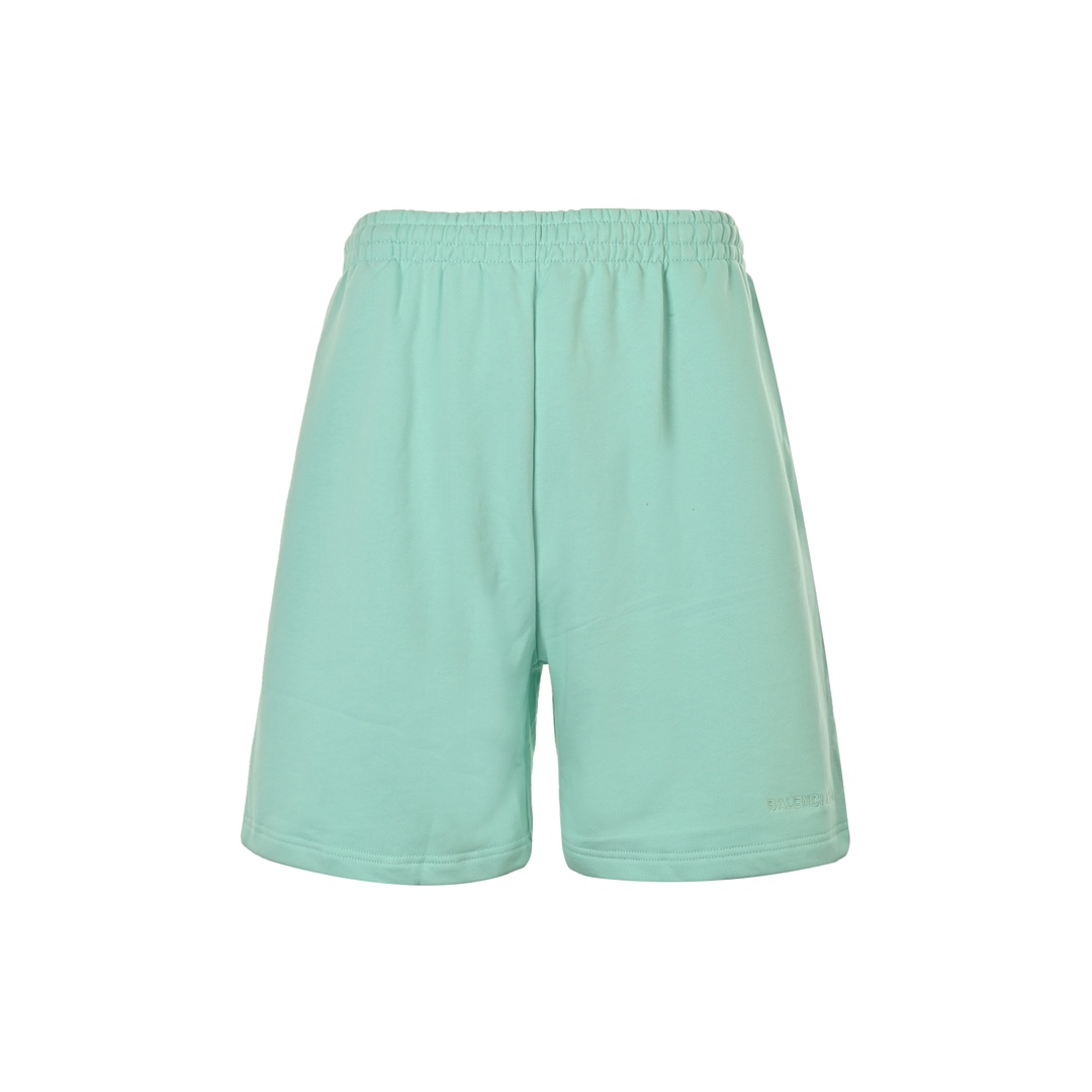 Balenciaga 24ss small logo embroidered shorts