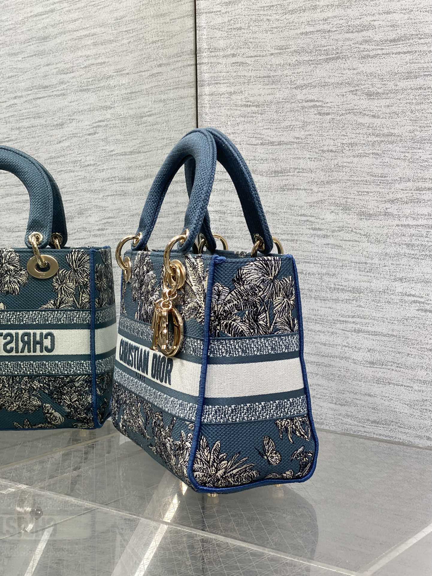 Dior Lady Summer Collection Embroidered Lady Bag