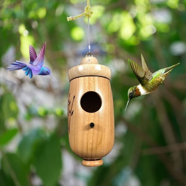 🔥Last Day Promotion-[SAVE 50% OFF]--Handmade Wooden Hummingbird House-Gift for Nature Lovers