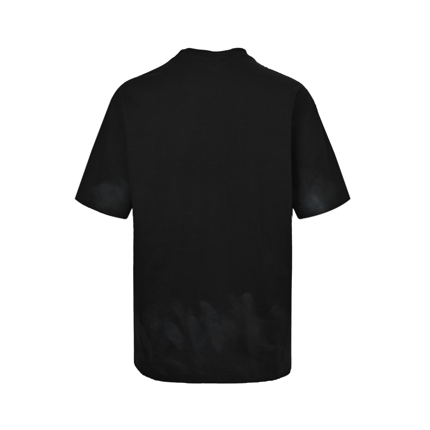 Balenciaga 3M mud-dyed distressed printed short sleeves