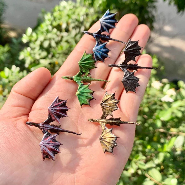 Mini handmade dragon model
