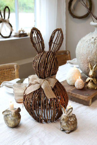 🐇🐇The cutest bunny decoration for Easter 💥(handmade wicker woven)