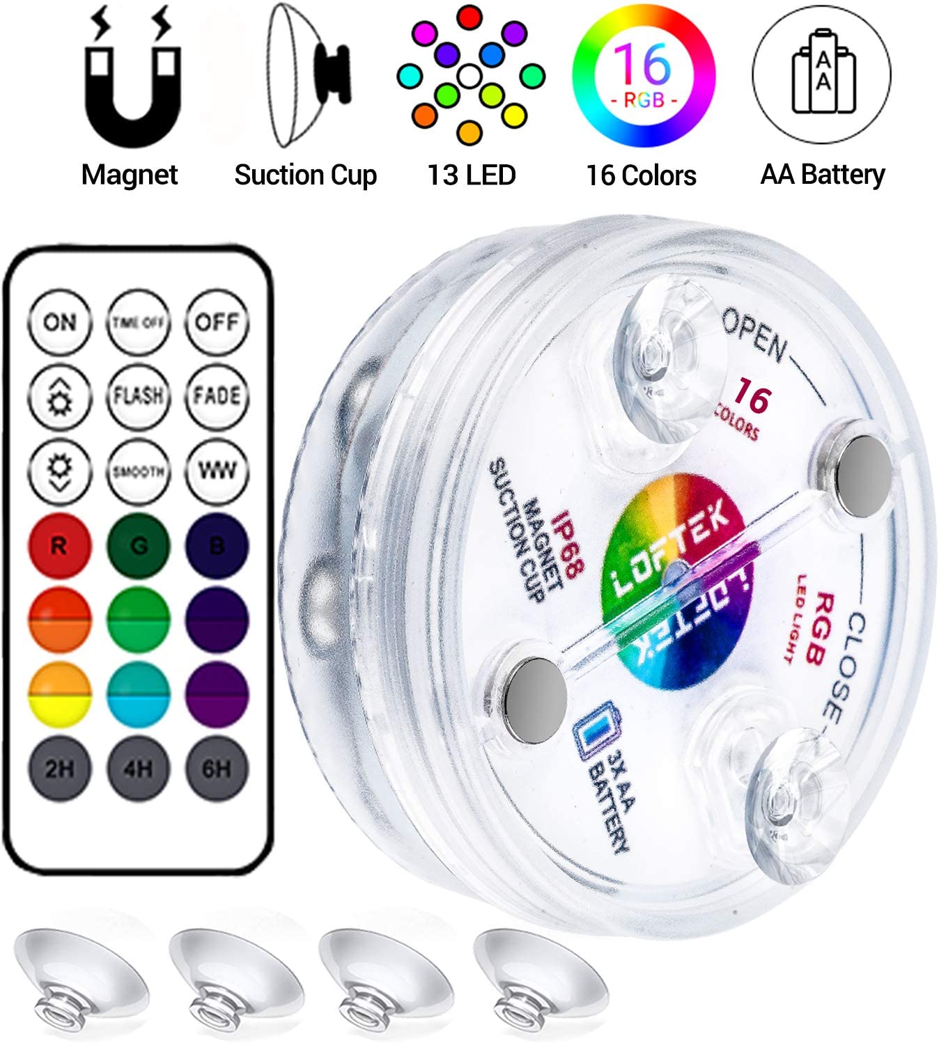 (SUMMER HOT SALE- Save 50% OFF) Submersible LED Pool Lights Remote Control (RF)