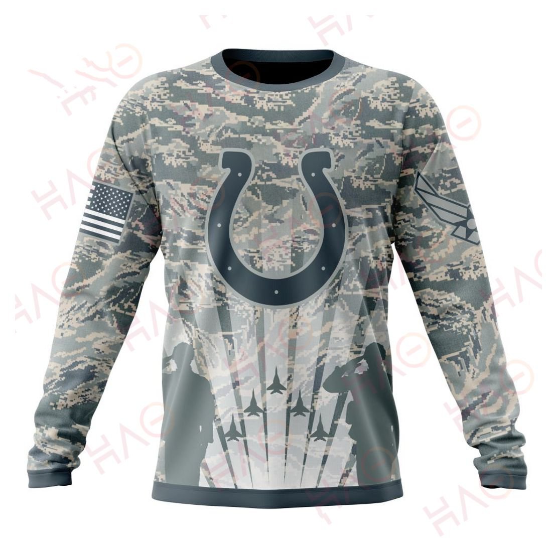 INDIANAPOLIS COLTS 3D HOODIE US AIR FORCE