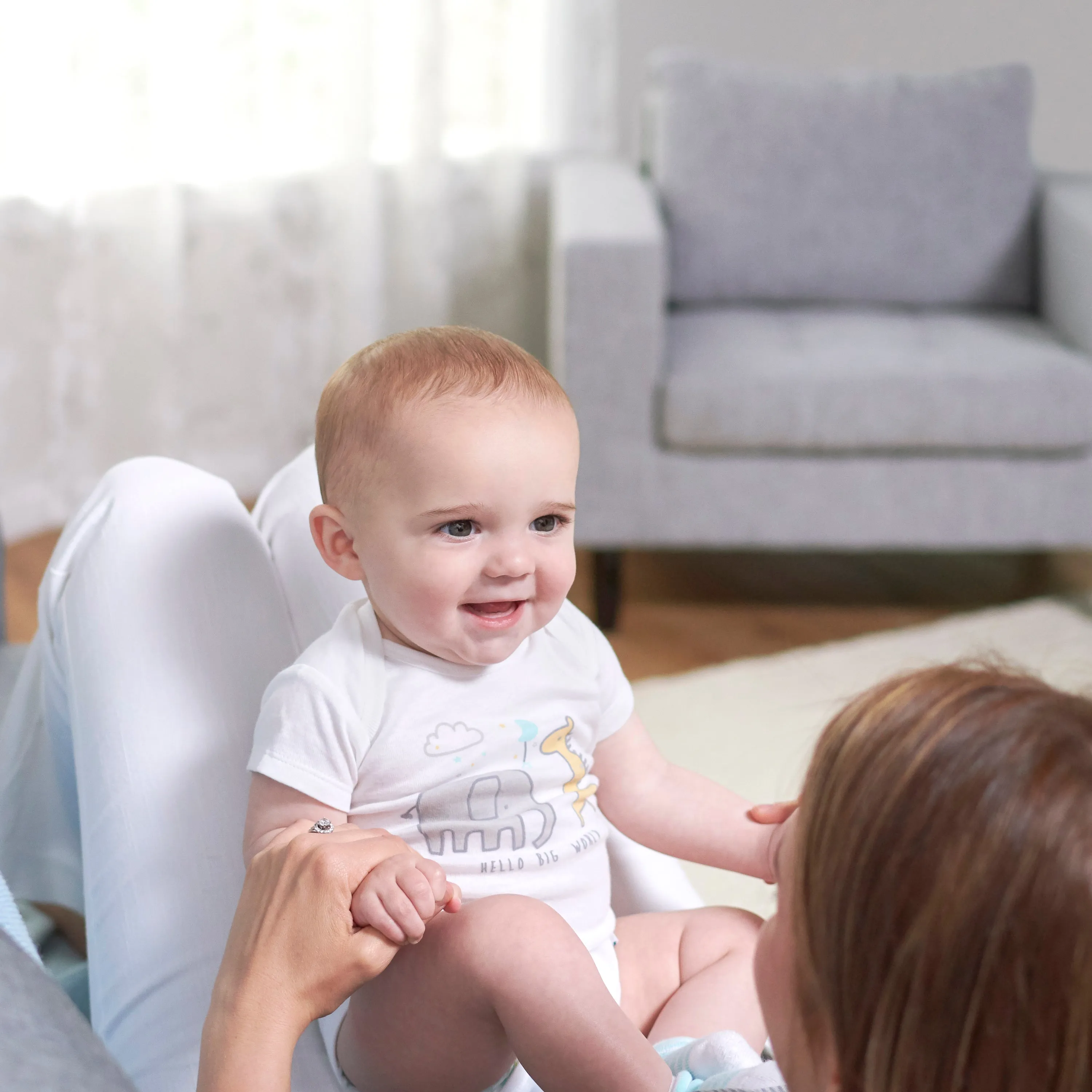 8-pack Baby Neutral Animals Short Sleeve Onesies Bodysuits