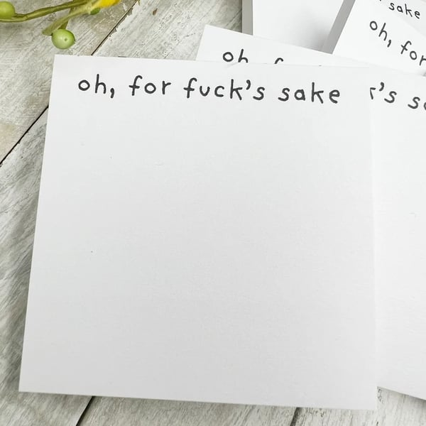Fresh Outta Fucks Pad and Pen