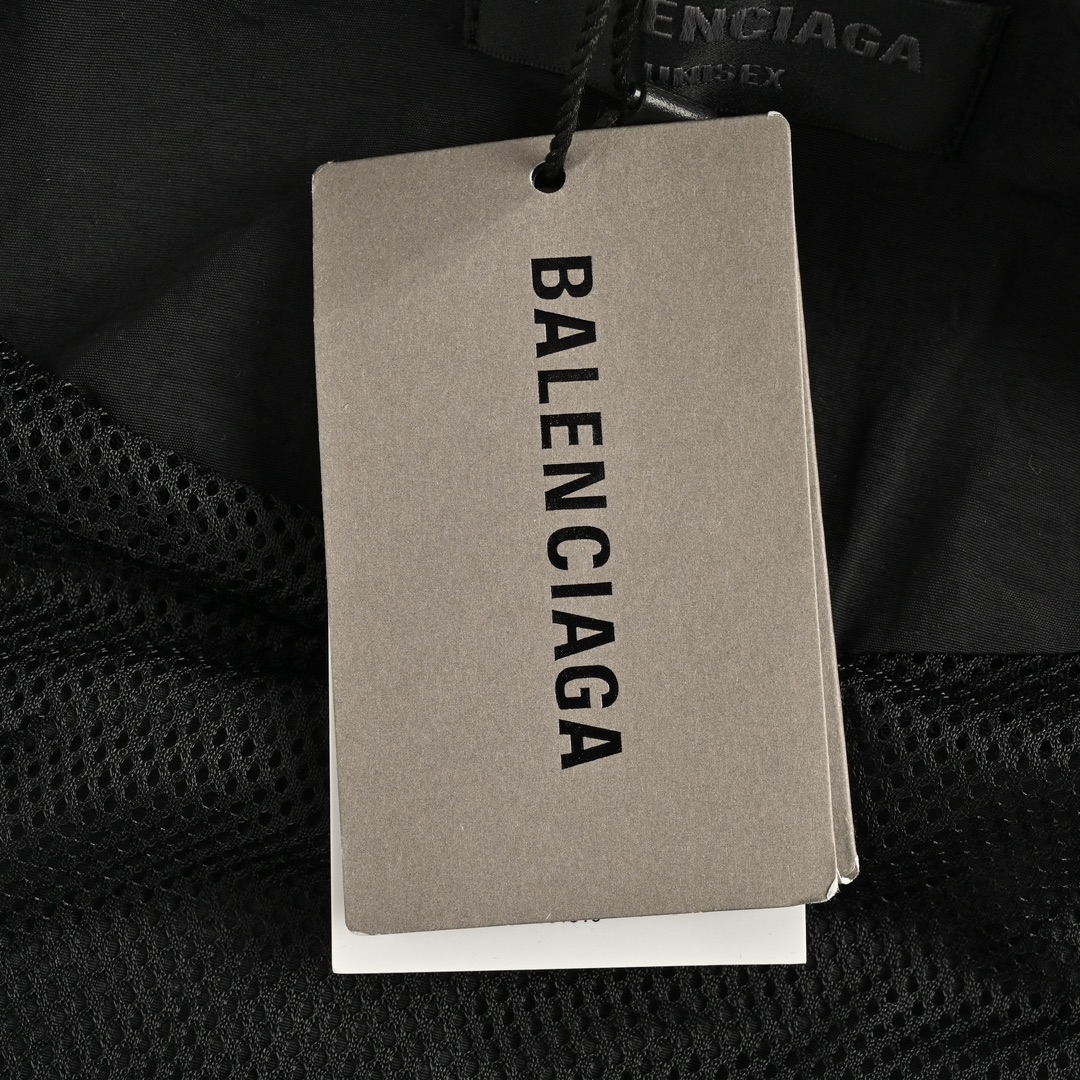 Balenciaga 24Fw hollow letter embroidered windbreaker jacket
