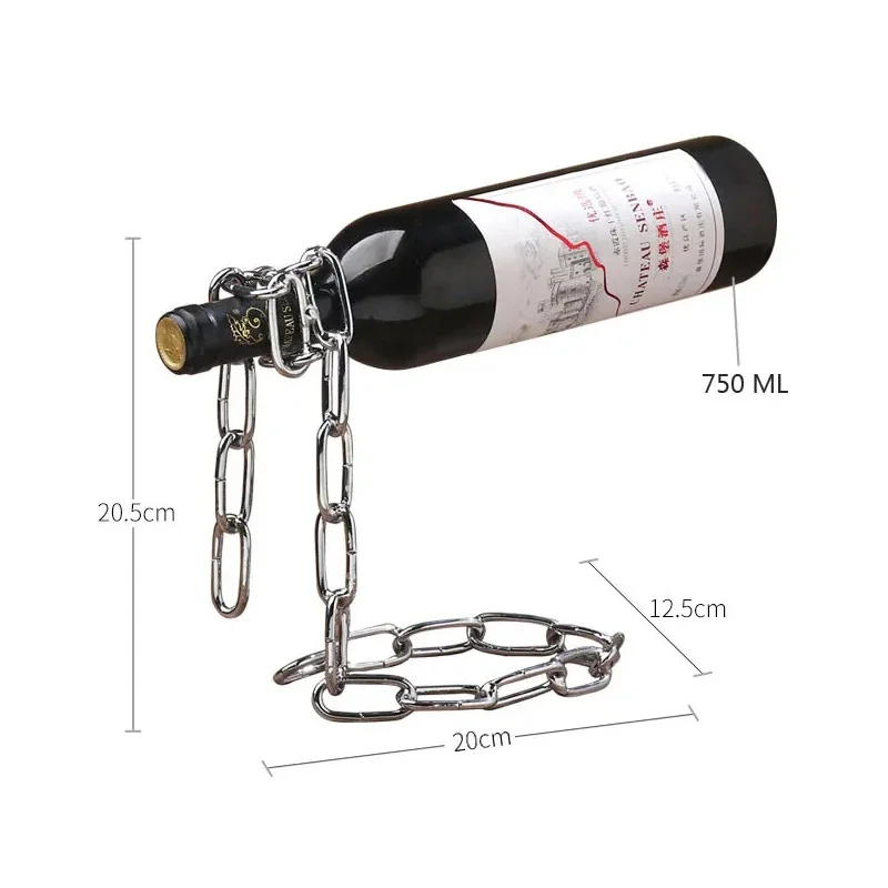 Creative Floating Chain Wine Rack