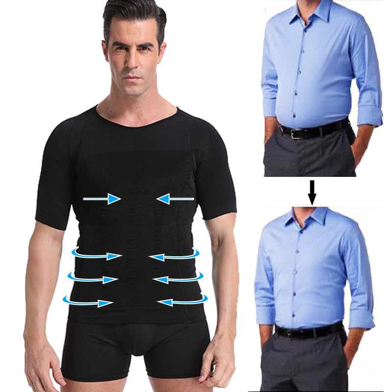 Men's Body Shaper Compression Workout T-shirt