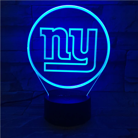 NEW YORK GIANTS 3D LED LIGHT LAMP