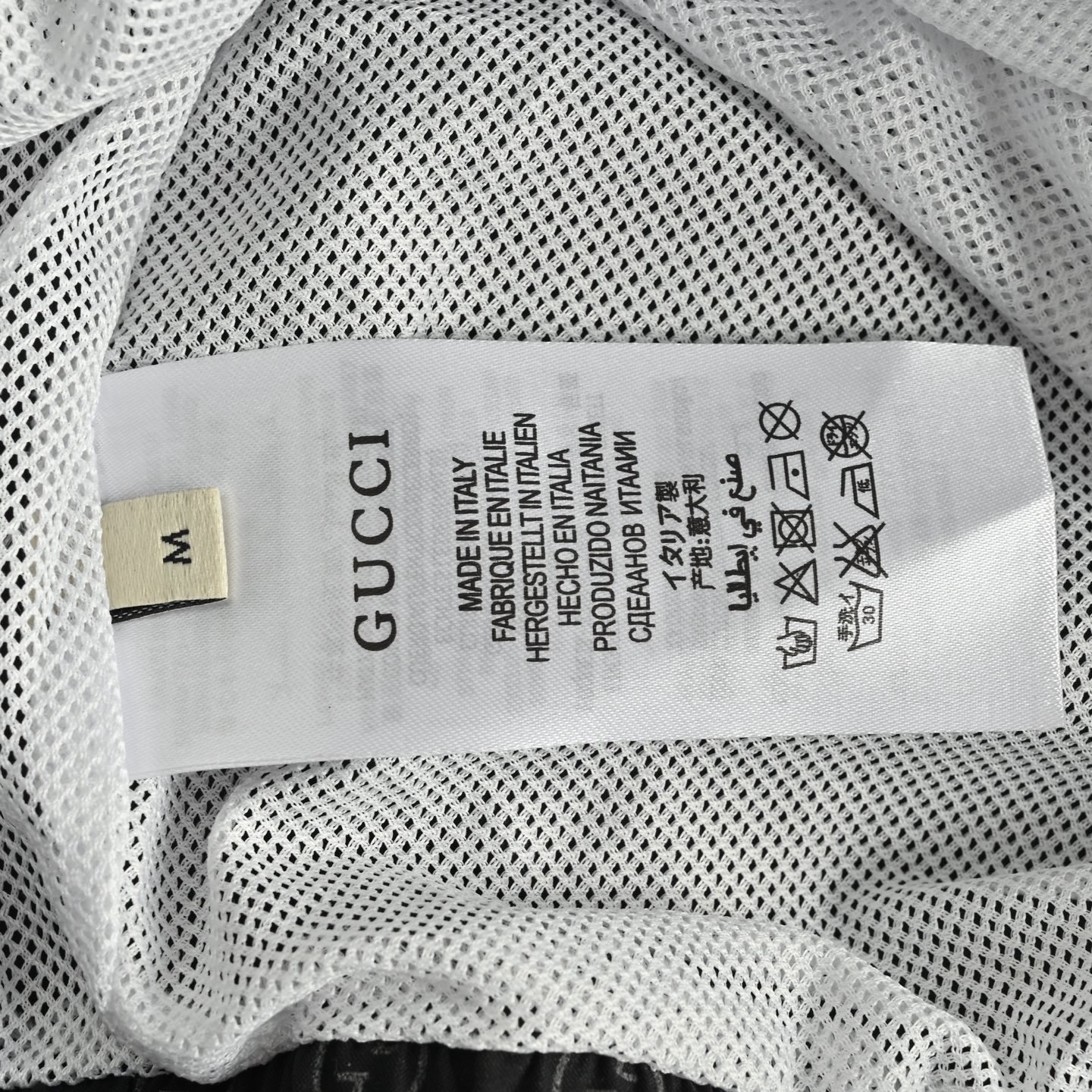 Gucci 25ss all-over logo beach shorts