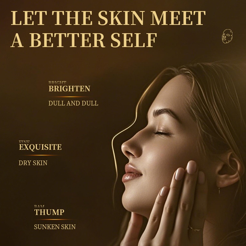 24k gold mask facial hydrating and moisturizing niacinamide original liquid mask makes the skin more translucent