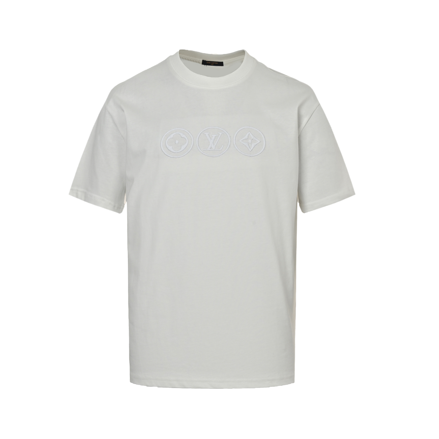 Louis Vuitton 25ss three-ring monogram embroidered short sleeves