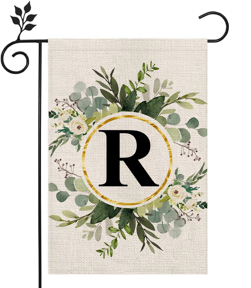 🔥Last Day Promotion-[SAVE 50% OFF]--Monogram Initial Letter Garden Flag-Family Last Name--BUY 3 GET 15% OFF & FREE SHIPPING