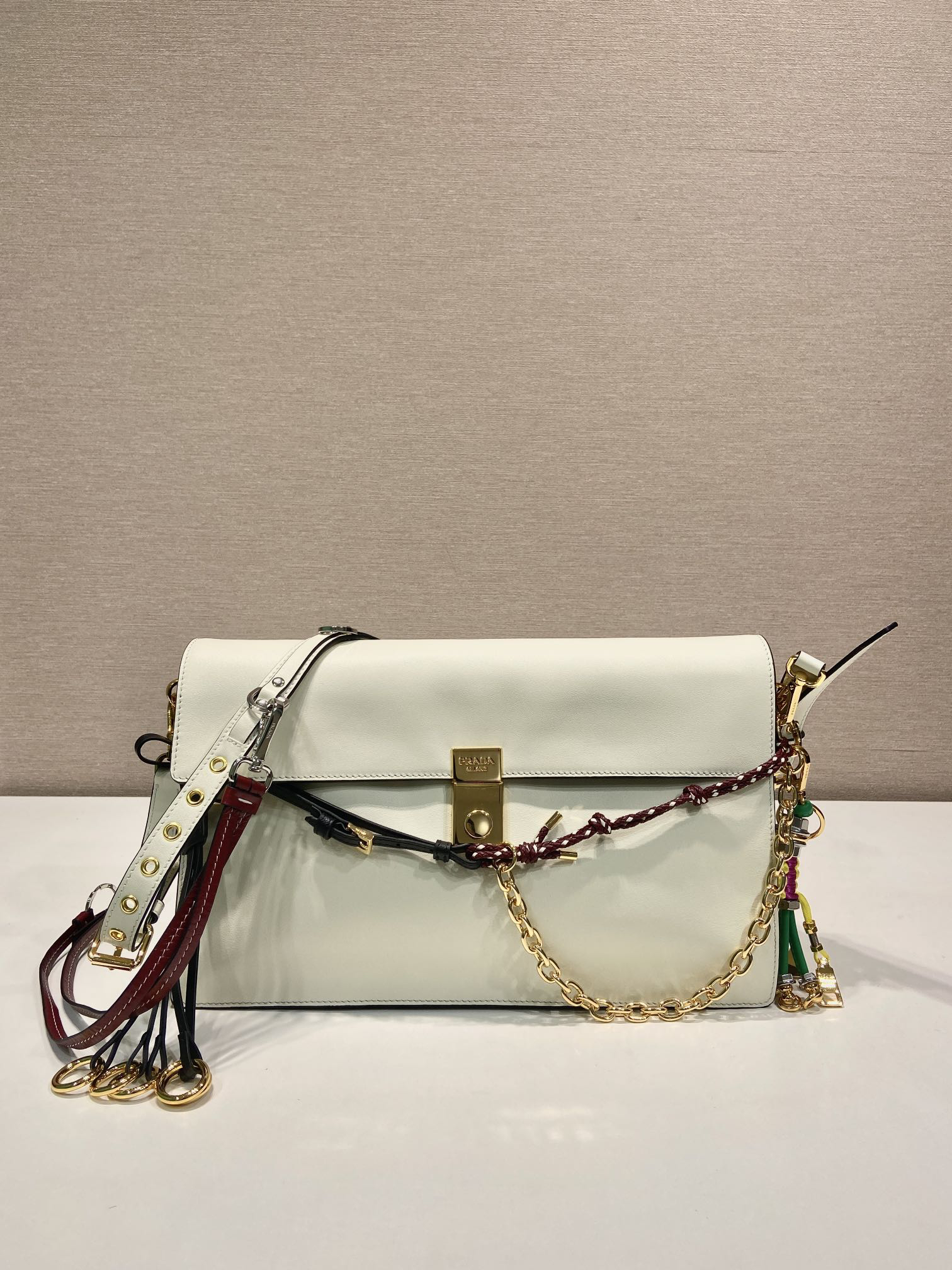Prada soft sound large handbag 1BD378