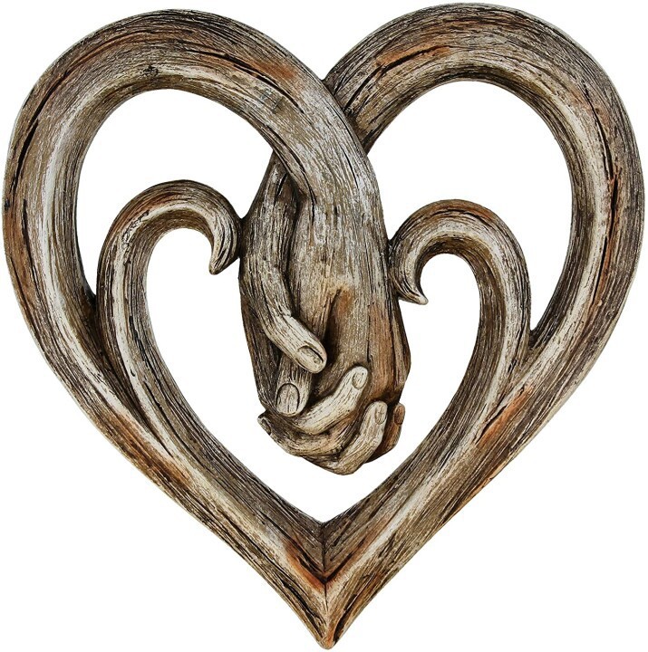 Heart Holding Hands Wall Decor - Forever Love(48% OFF)