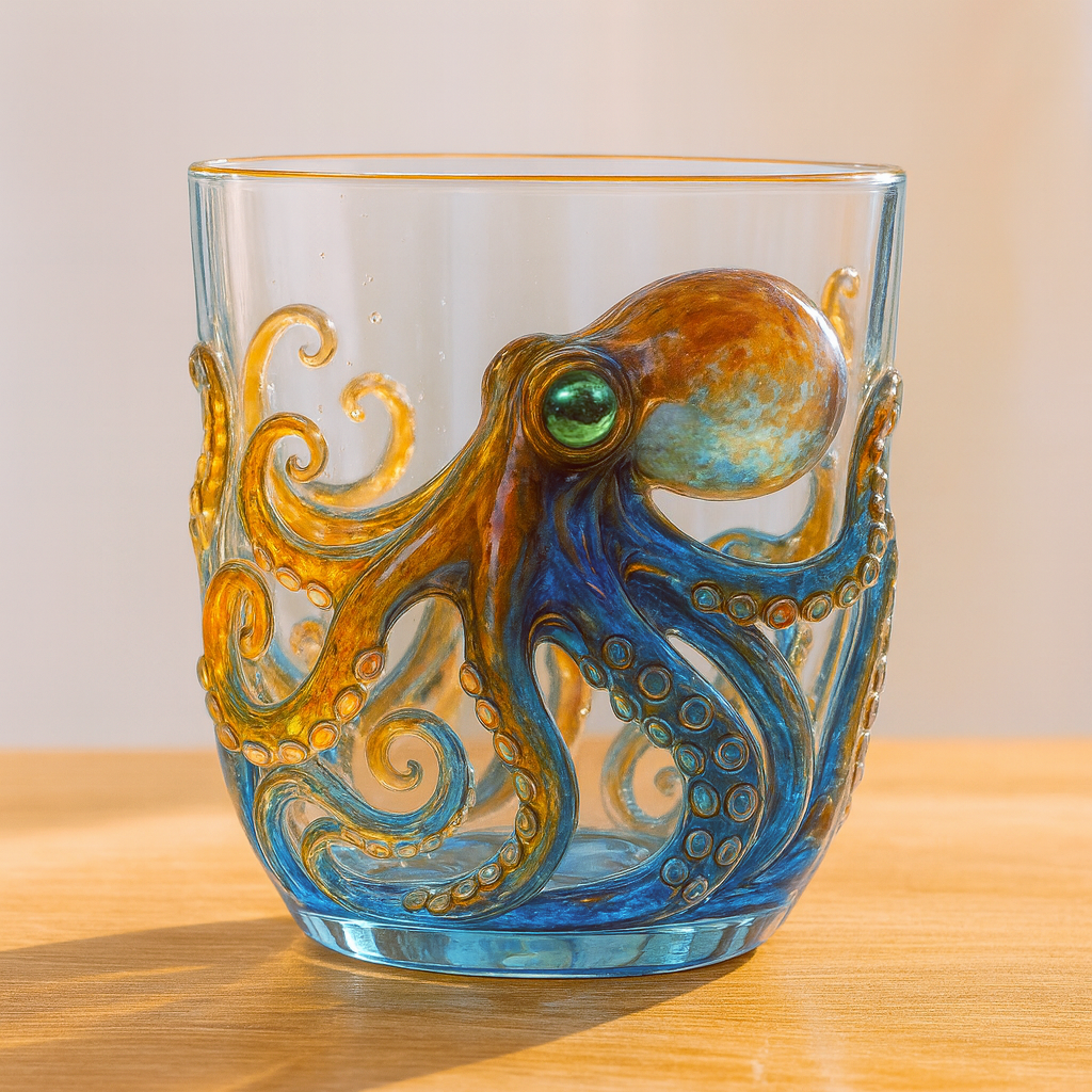 Octopus Glass Cup