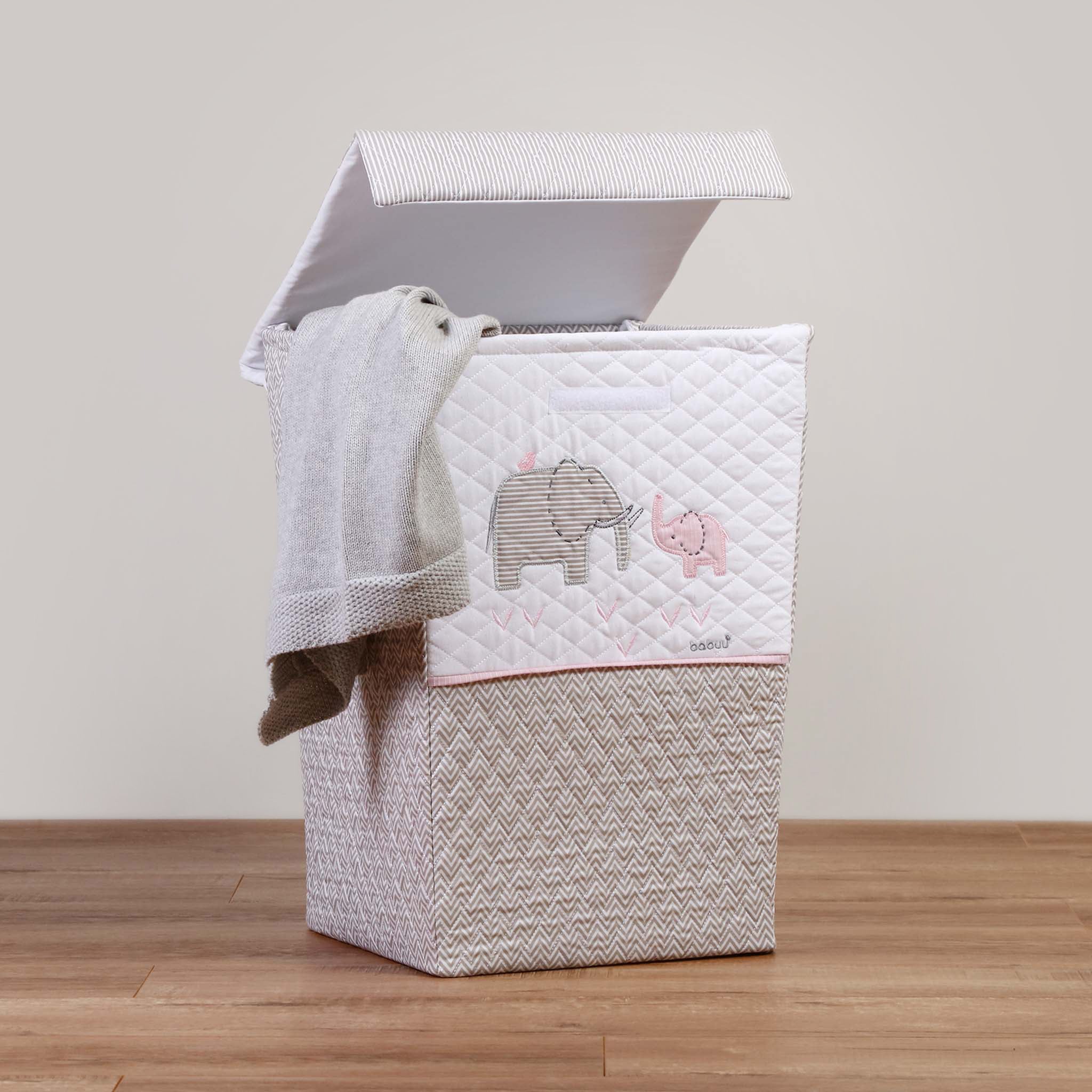 Cesto para ropa sucia Elefante Rosa