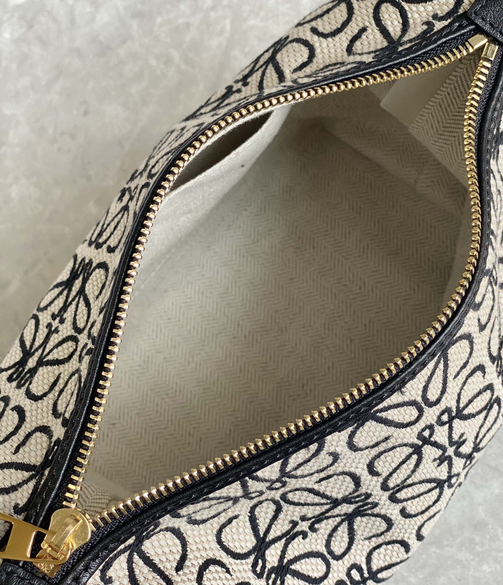 Loewe Cubi Embroidered Underarm Bag 0168