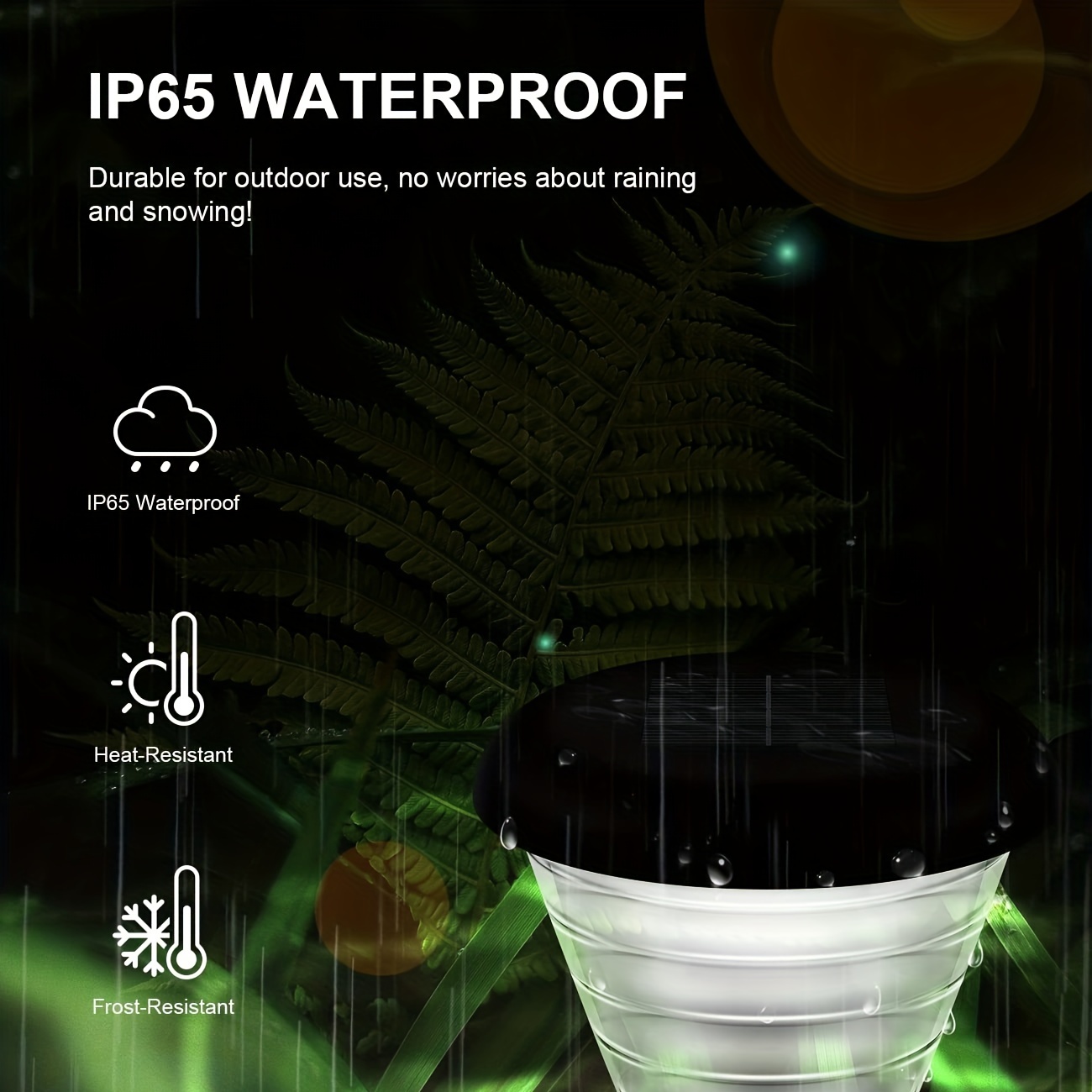 Brighten Up Your Garden with 4pcs Color Changing/Warm White LED Solar Lights!