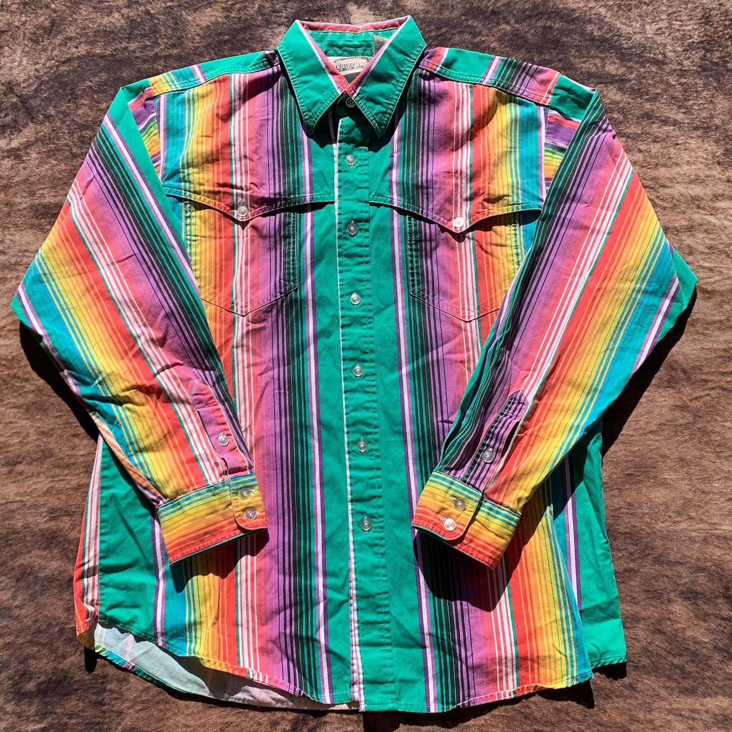 Vintage Men's Casual Striped Shirt6
