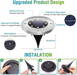 🐰EARLY EASTER PROMOTION🐰 -8 LED Solar Ground Lights