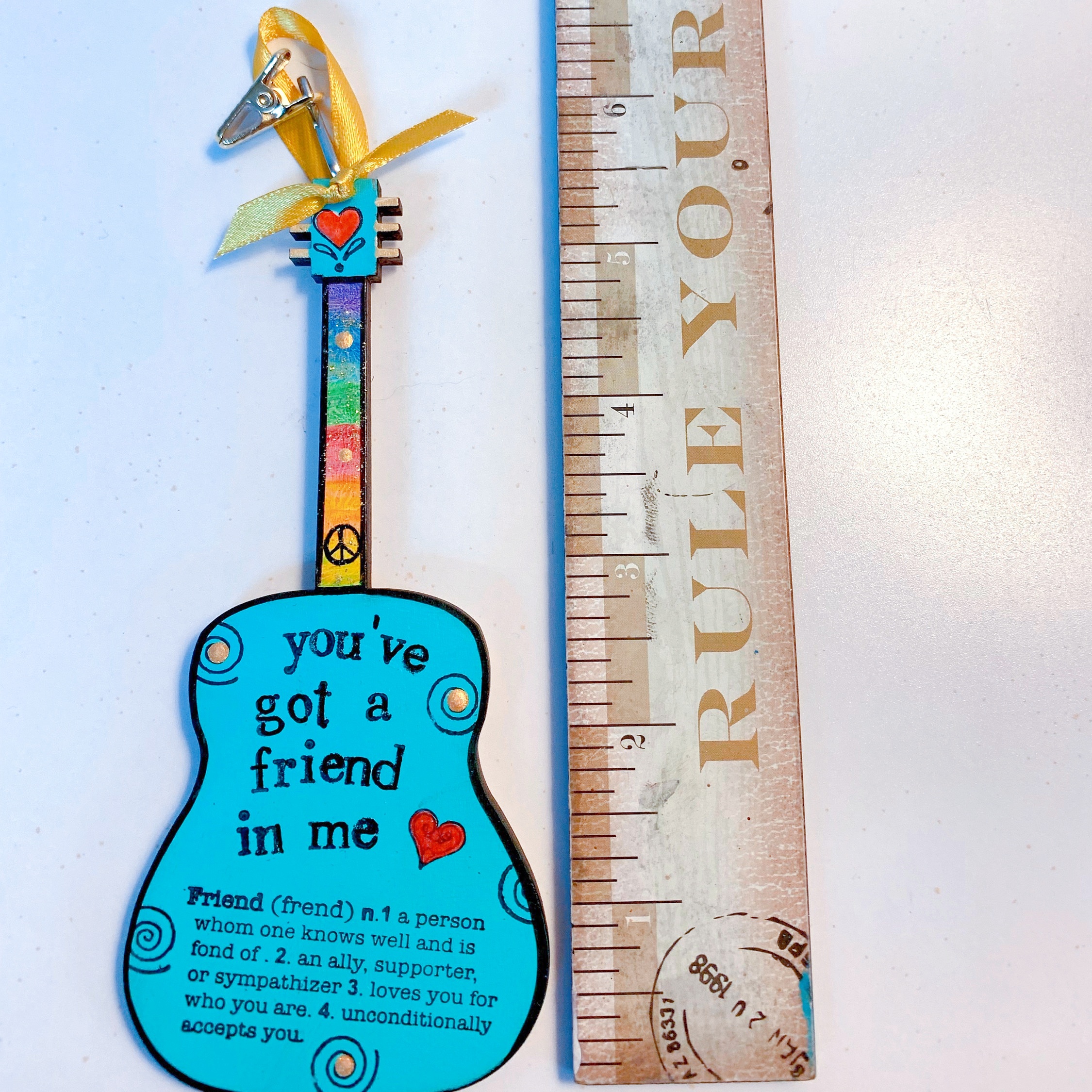 🌲Early Christmas Sale 49% OFF🌲You've Got a Friend In Me 💖 Guitar Ornament - Handmade
