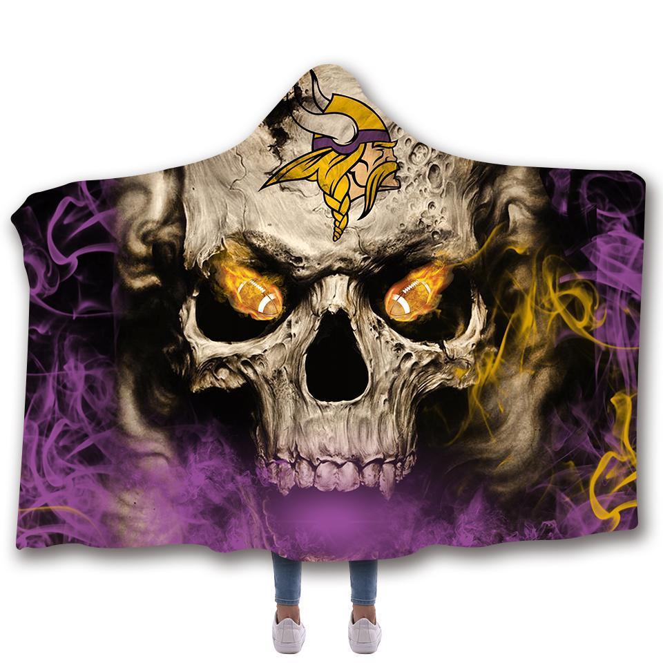 MINNESOTA VIKINGS CLASSIC 3D HOODED BLANKET