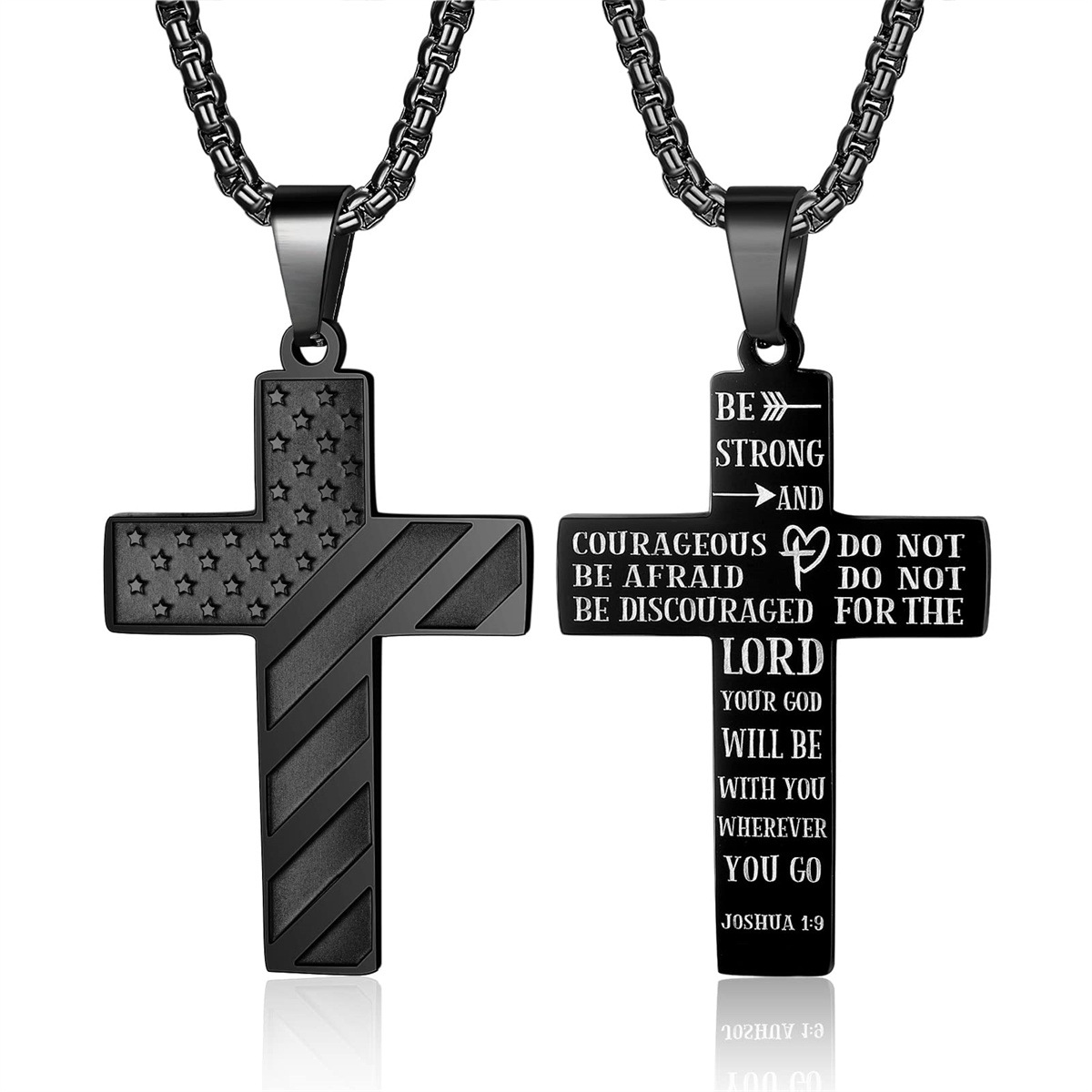 On Sale🔥24 Inches American Flag Cross Necklace