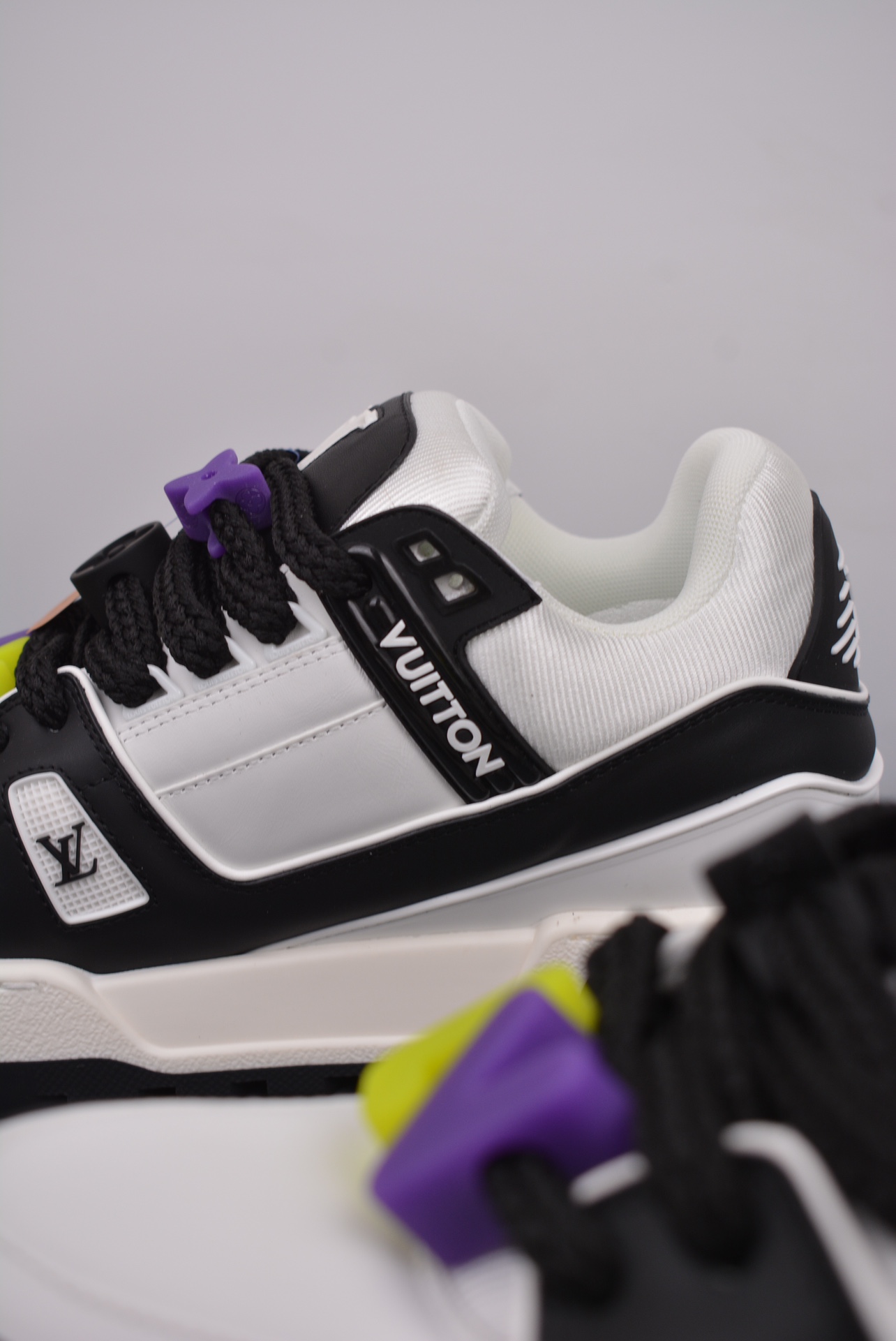 Louis Vuitton Trainer Maxi Low Sneaker Black and White Panda