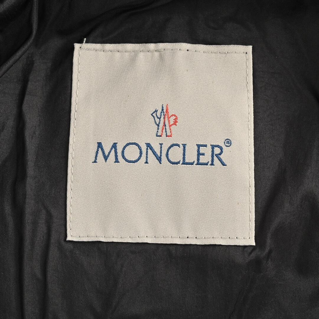 Moncler joint series double zipper white goose down hooded down jacket
