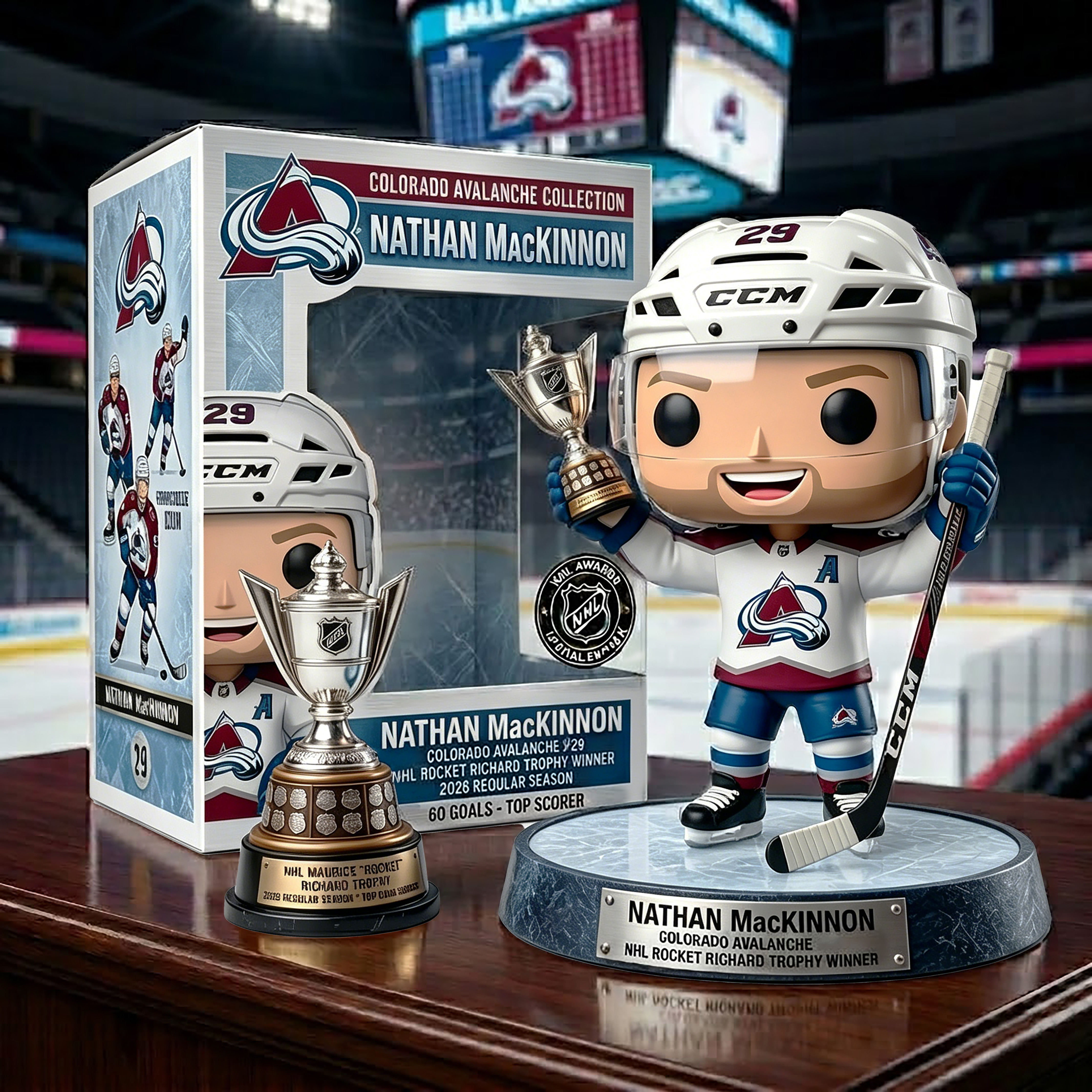 🏒 Nathan MacKinnon: Rocket Richard Trophy Pop! – Avalanche Goal King 🏆