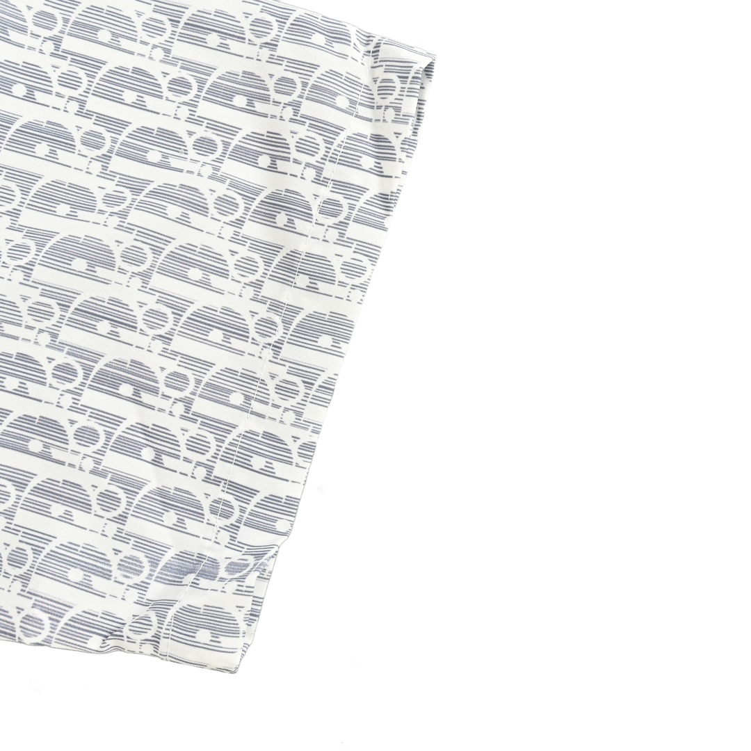 Dior 24ss full print monogram short sleeve shirt