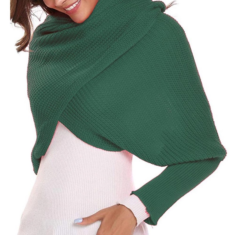 (🔥Christmas Hot Sale-50% OFF)Knitted Wrap Scarf With Sleeves[Free Size]-BUY 2 FREE SHIPPING