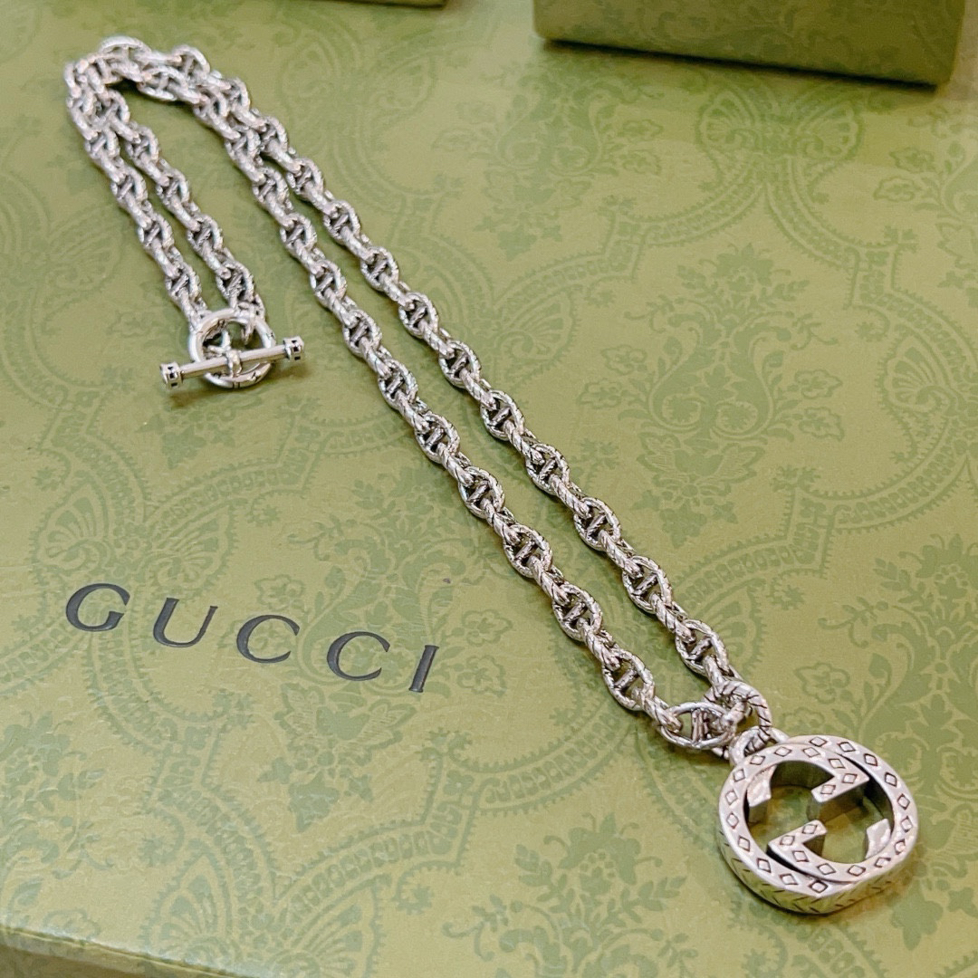 Gucci Anger Forest Series GG Chain Vintage Necklace