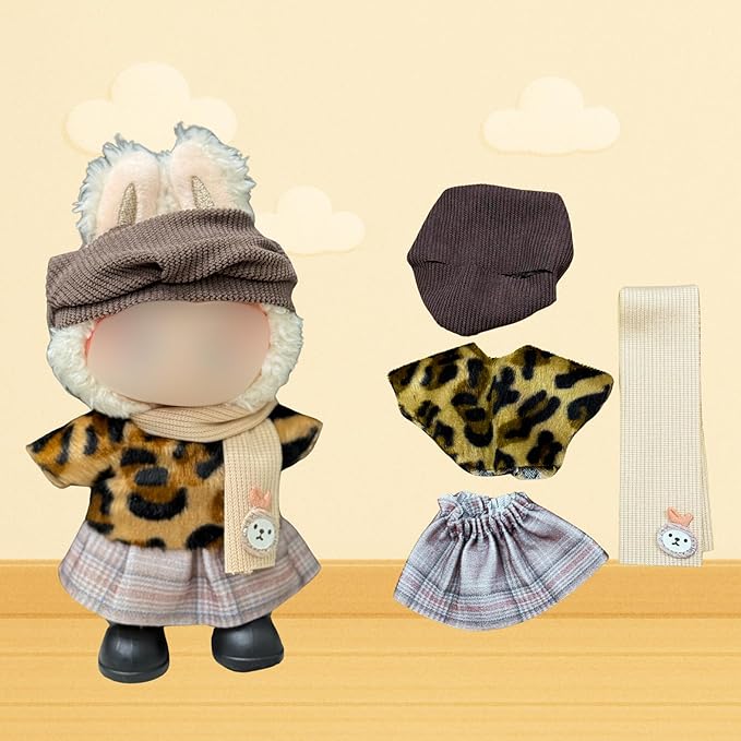 3 Sets of Doll Clothing for 15 and 17cm Dolls , 3 Sets of Outfits deisgned for Both 15 and 17cm Sitting and Standing Dolls. Dolls NOT Included.