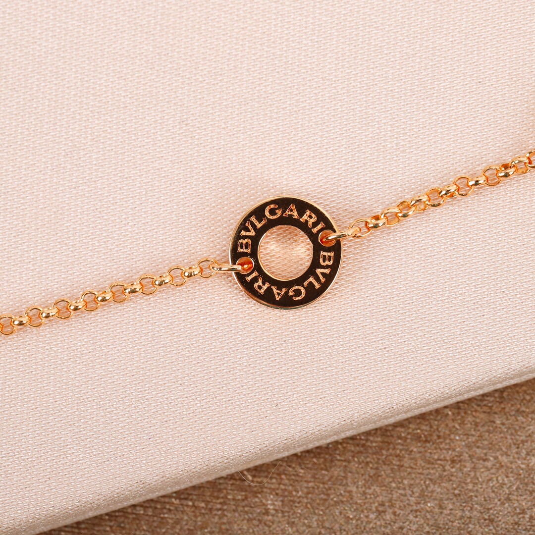 Bulgari New Black and White Agate Necklace