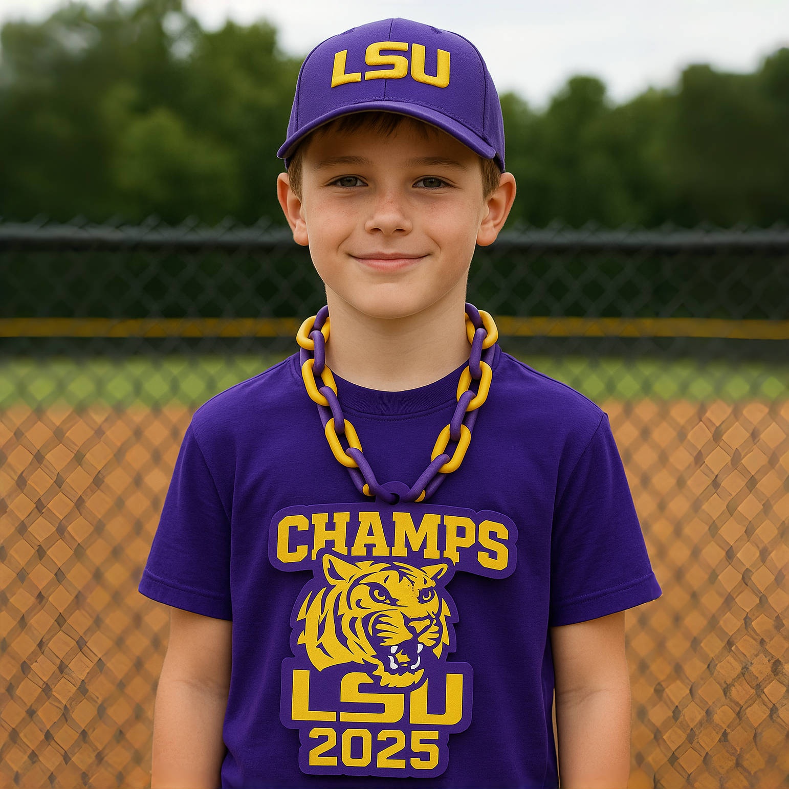 LSU Champions Oversized Sports Spirit Chains