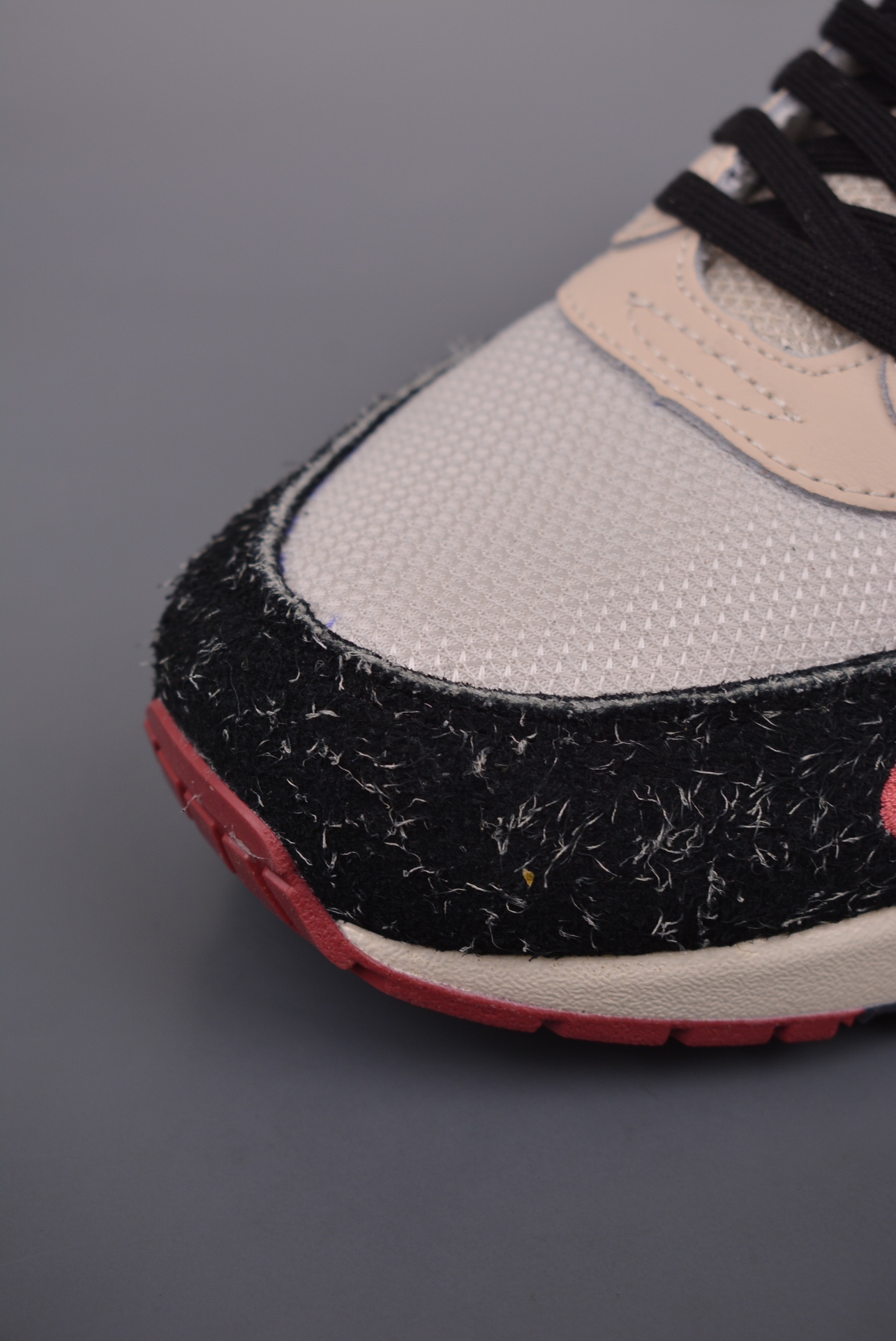 Nike Air Max 1Keep Rippin Stop Slippin 2.0 Black White Grey Embroidery FD5743-200