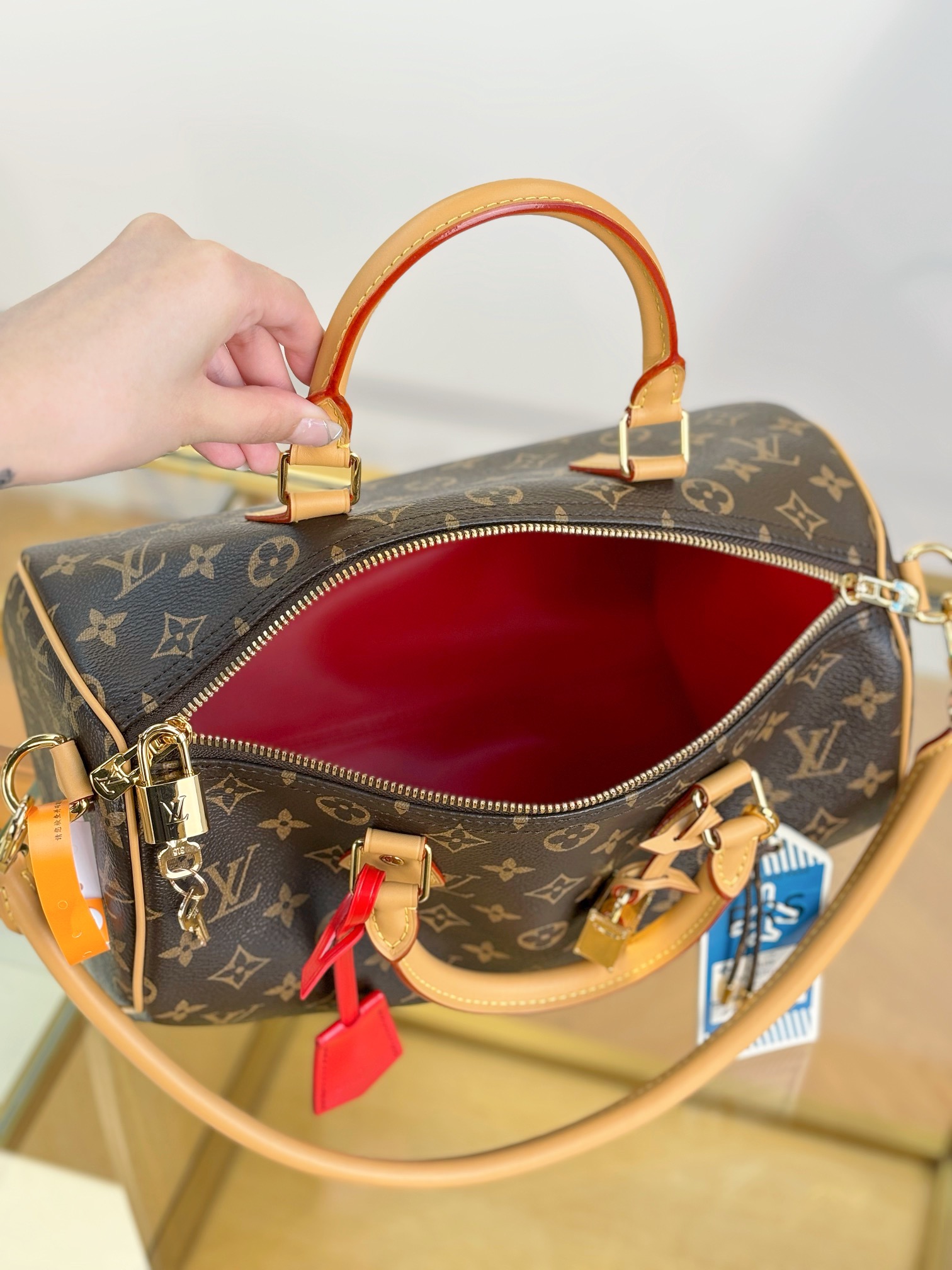Louis Vuitton SPEEDY SOFT 30 DARK Handbag M11945