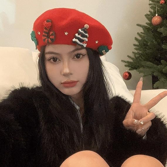 🎅🎅Cute Christmas Element Beret