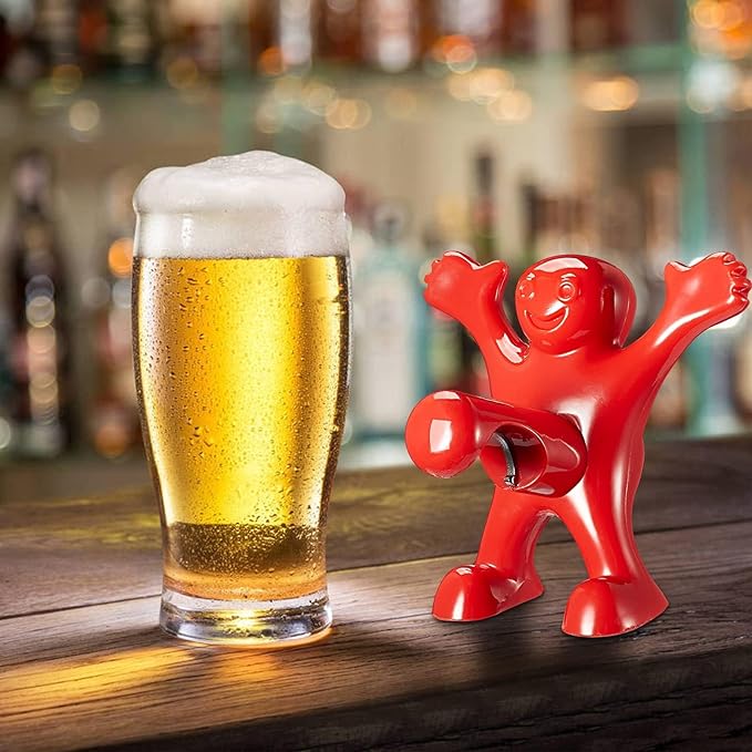 Funny Red Man  Wine Bottle Stopper Bottle