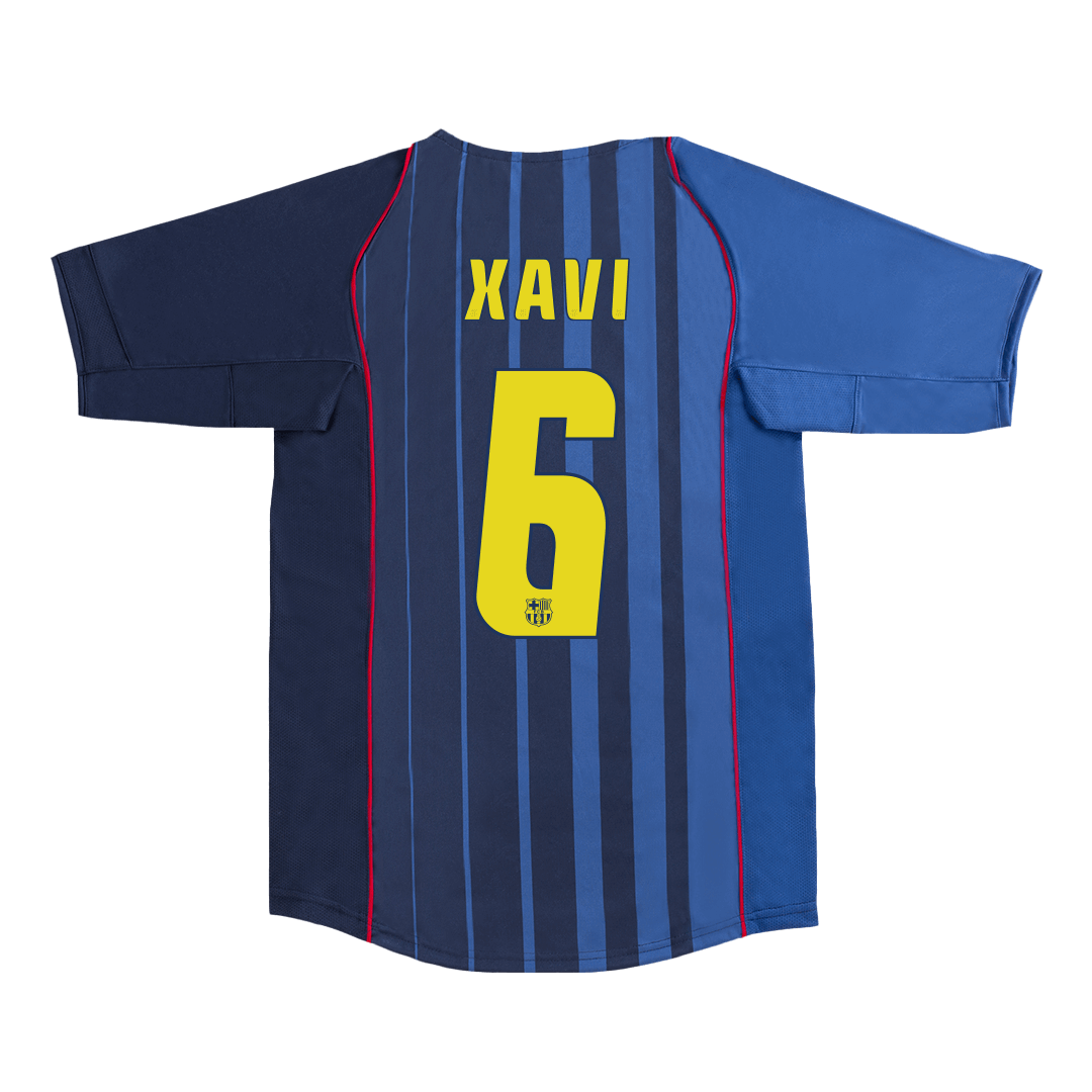 XAVI #6 Retro Barcelona Away Football Shirt 2004/05