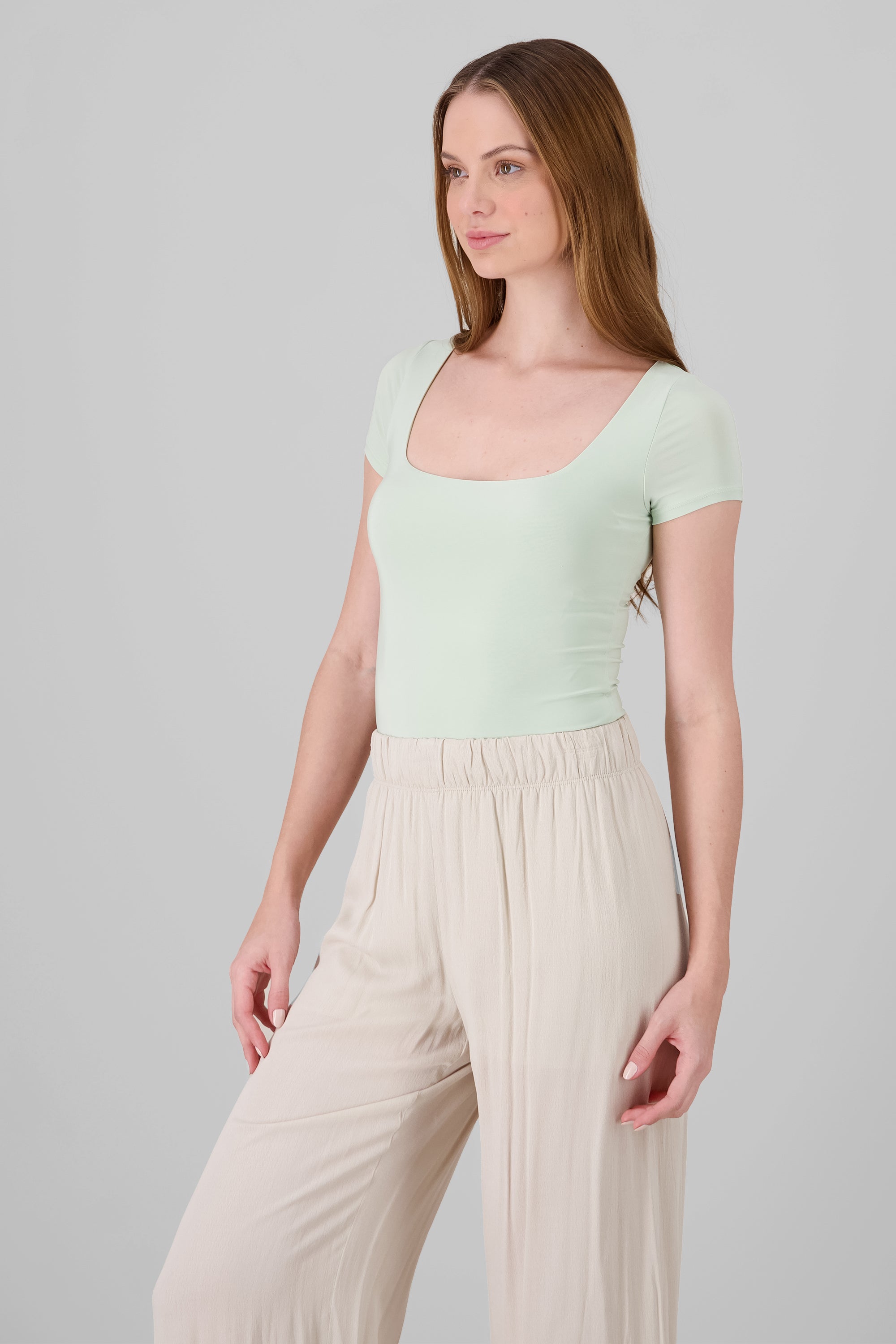 SquareNeckline Basic Bodysuit