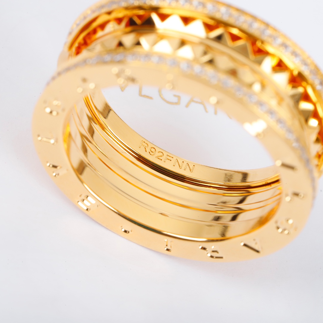 Bulgari narrow diamond ring