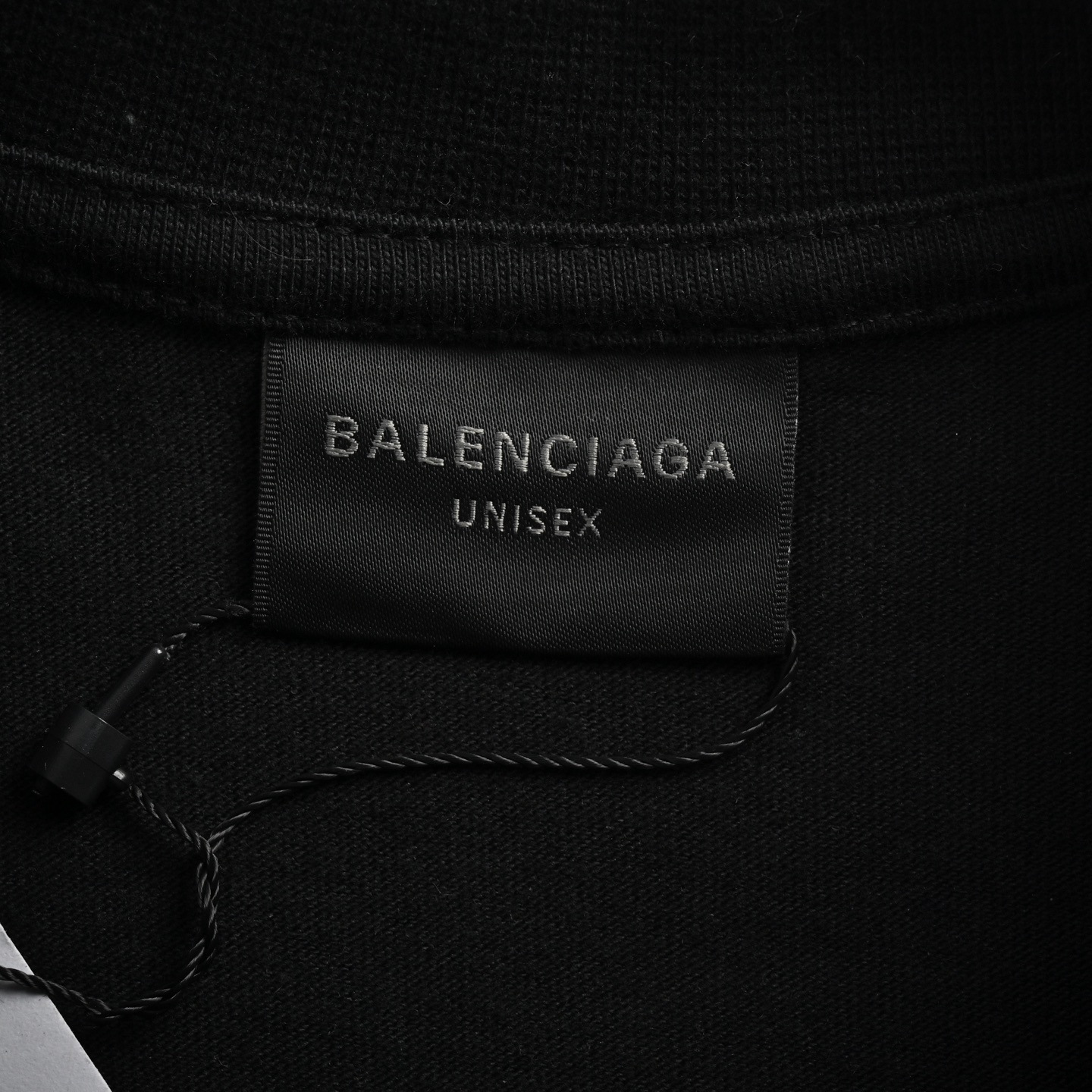 Balenciaga Blurred Letters Front and Back Printed Short Sleeves