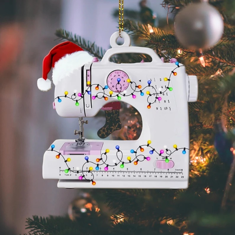 Sewing Machine Christmas Ornament