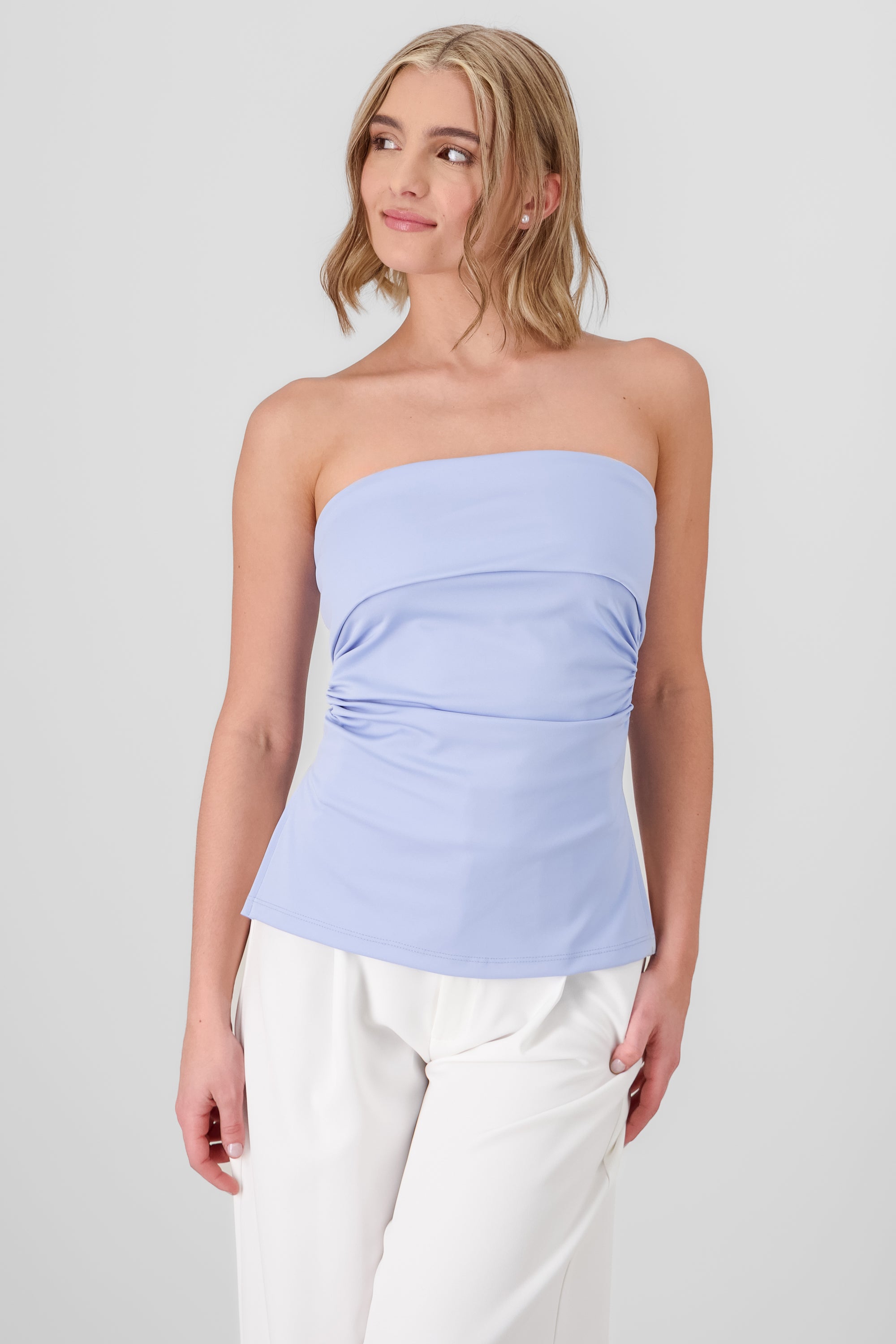 Double Neckline Tube Top