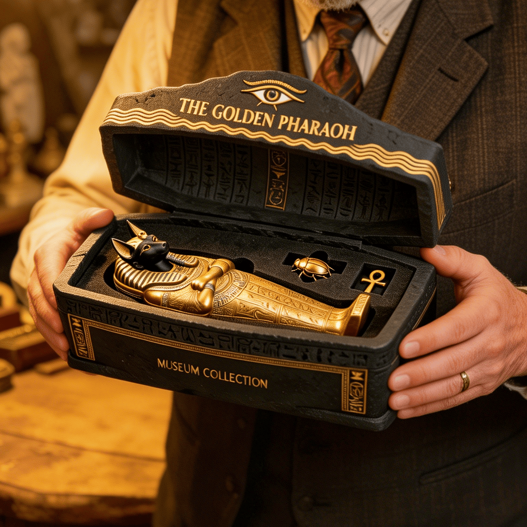 The Golden Pharaoh Anubis Sarcophagus Museum Collection